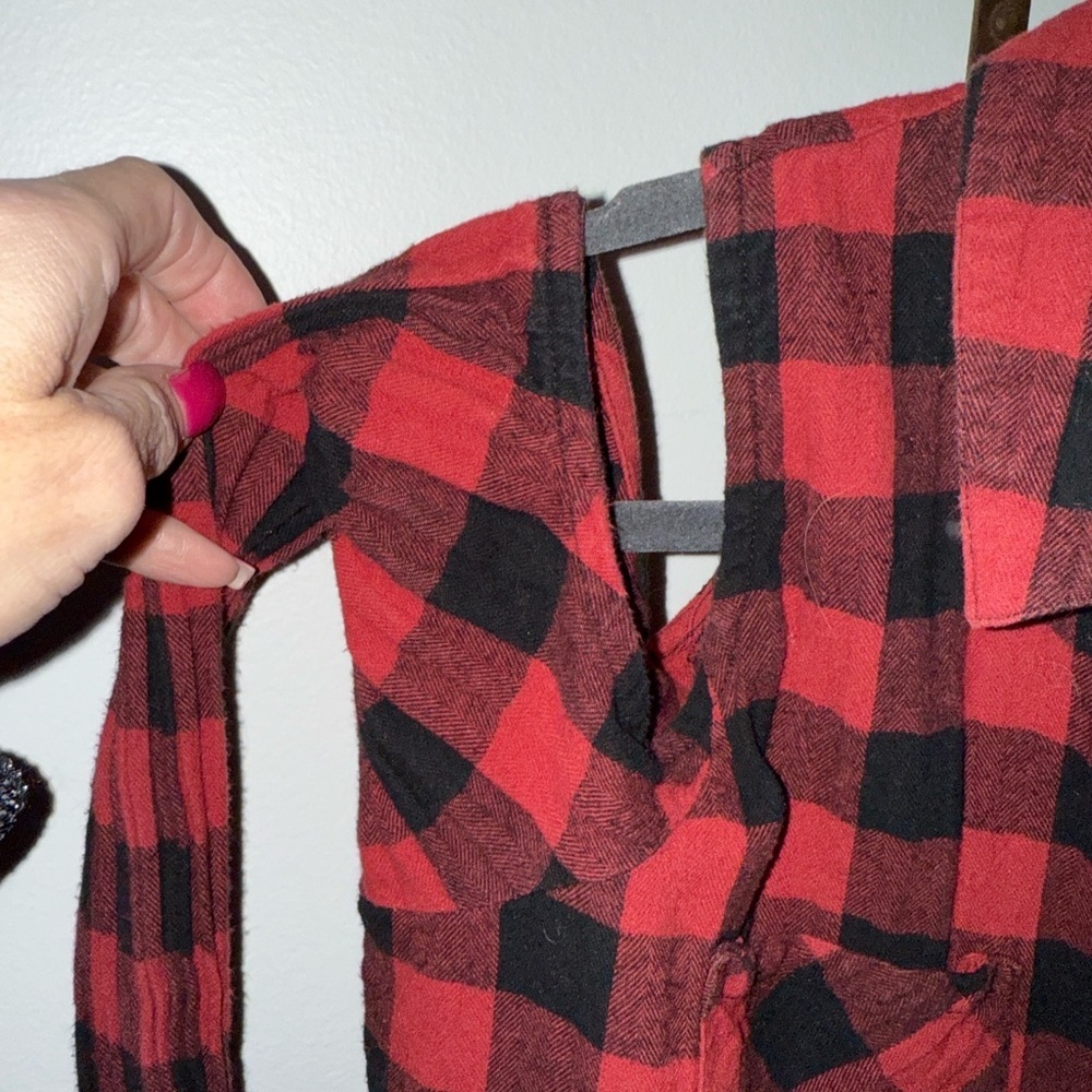 BKE Red and Black Plaid Shirt - Picture 3 of 6